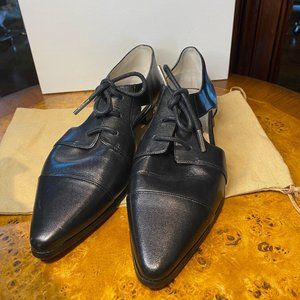 Michael Kors black oxford flats